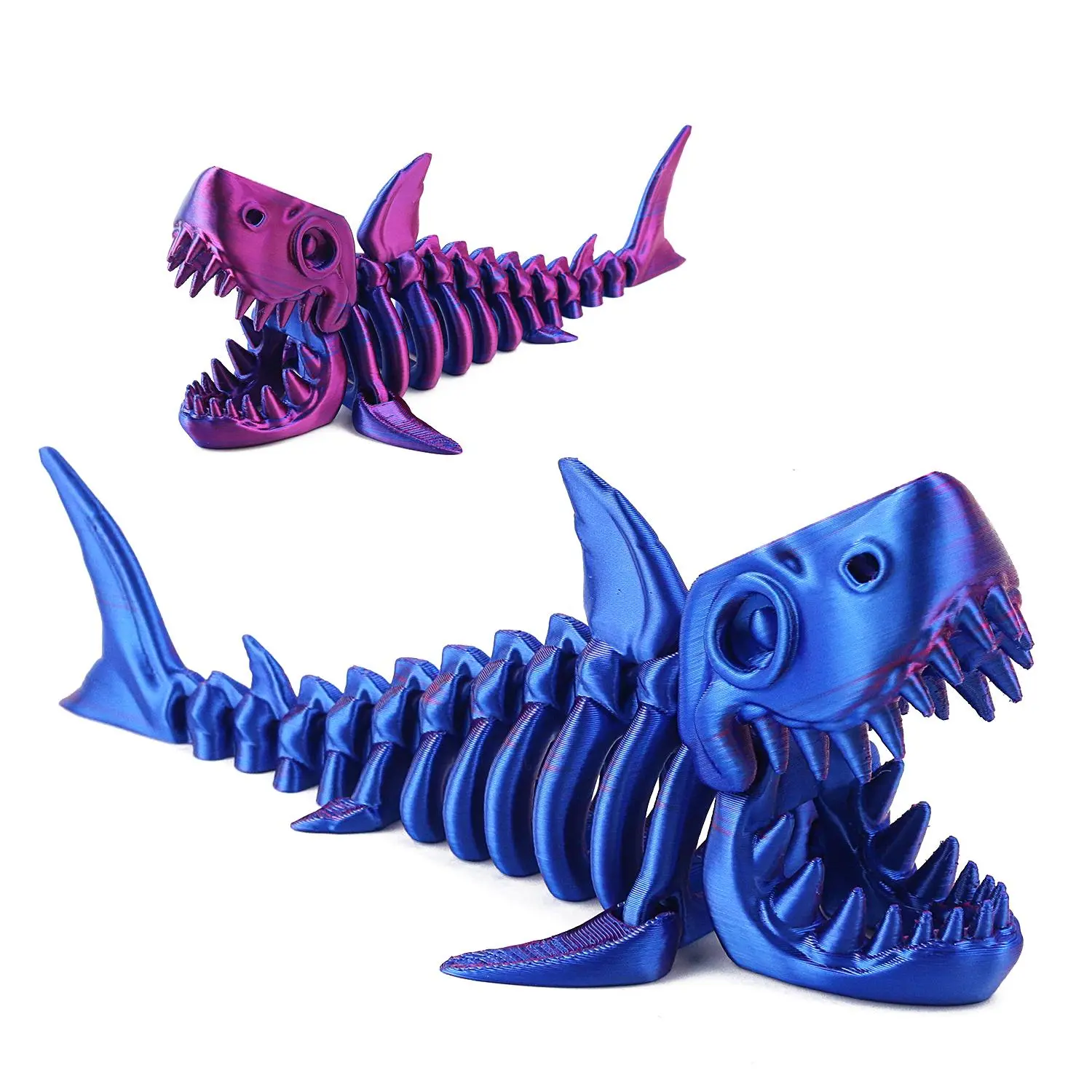 3D Printed Dragon/ Shark Design Fidget Toy, Creative Colorful Articulated Fidget Desktop Toy, Home Office Desktop Decoration