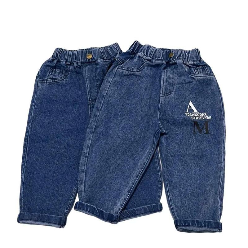 Quần bò jeans dài baggy cho bé trai gái 15-20kg 1