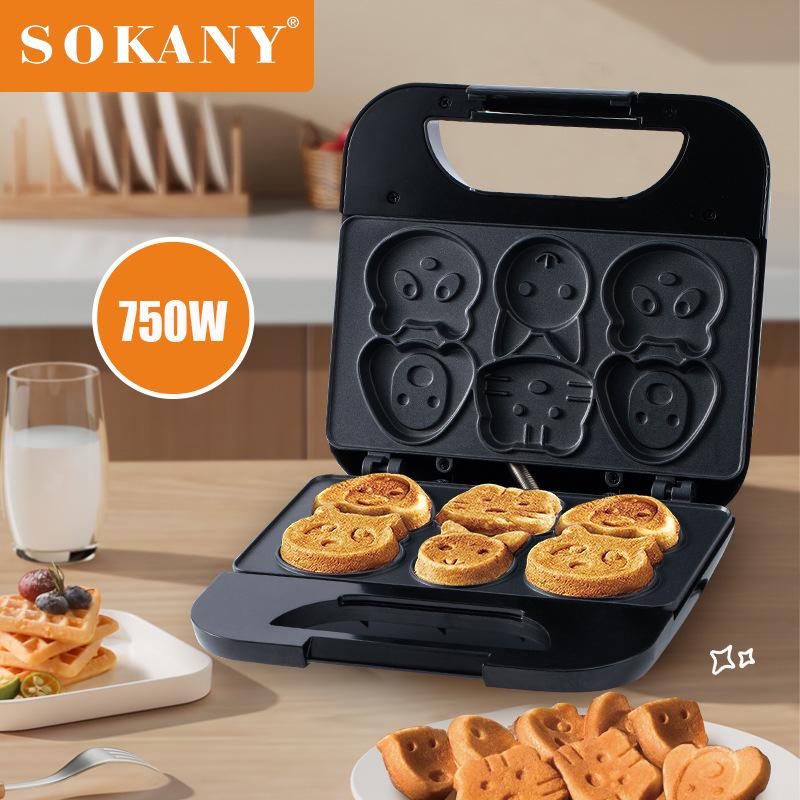  Máy làm bánh Sokany SK-08005 hình thú 6 bánh công suất 750W - Bảo hàng 12 tháng 