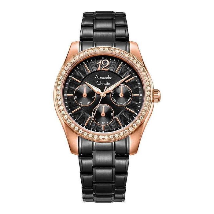 Gambar JAM TANGAN ALEXANDRE CHRISTIE 2645 BFBBRBA1Black Dial Black Stainless Steel Strap dari Watch Factory Kota Administrasi Jakarta Utara Tokopedia
