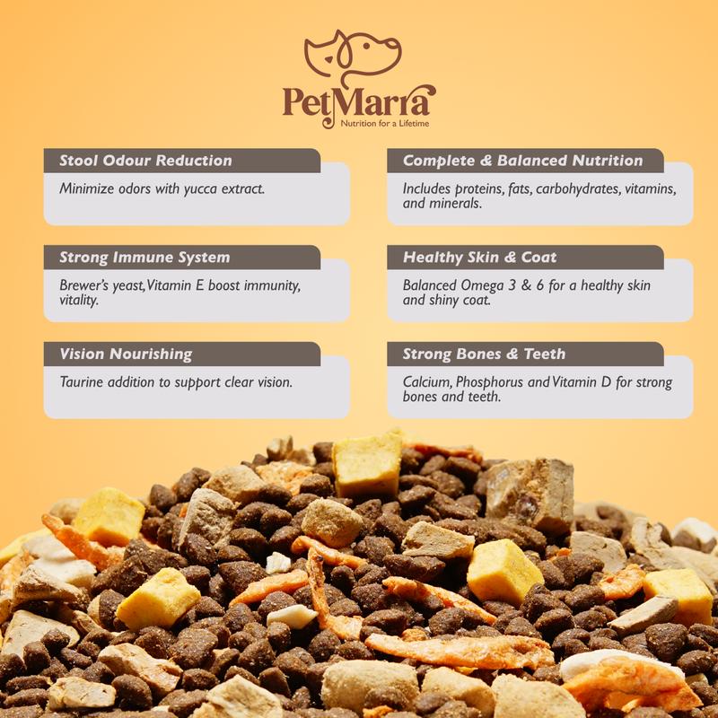 Product Introduction of PetMarra Adult Cat and Kitten Dry Food Raw Recipe Surf and Turf Freeze Dried 1kg - PetMate 9