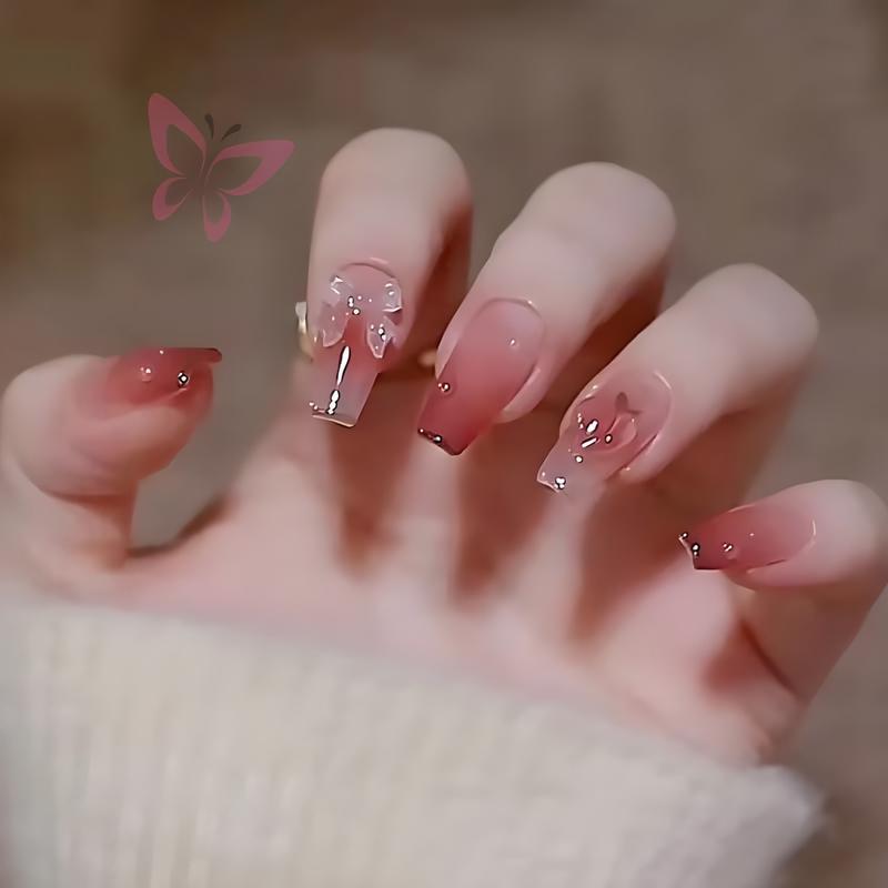 Mã 125 Nails Box 24 M.óng Đính Cham Họa Tiết Xinh Xắn ...125