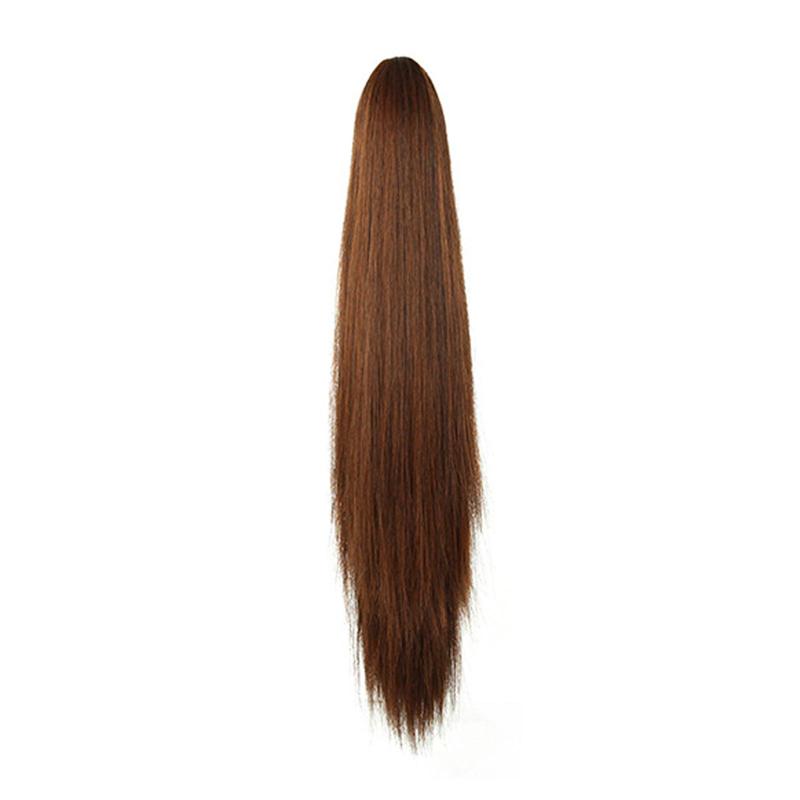 Product Introduction of Long Claw Ponytail Hair Fashion Women Long Claw Ponytail Synthetic Hair Extensions Straight Hair Pony Tail Hairpiece Wigs 24