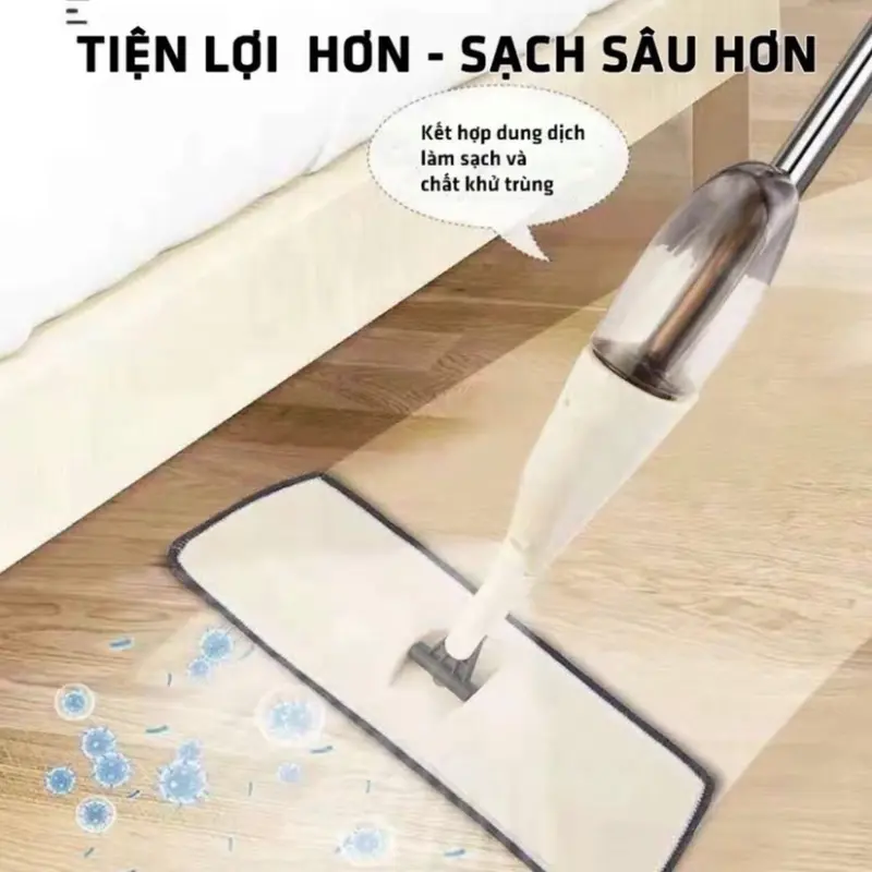 Chổi lau nhà kèm bình xịt nước lau sàn Cây Lau Nhà vat  dung 6