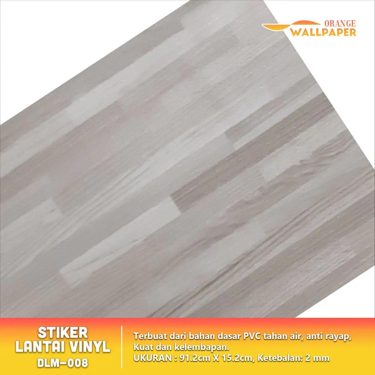 CDO WALLPAPER Stiker Vinyl Lantai Motif Kayu Simple Elegant