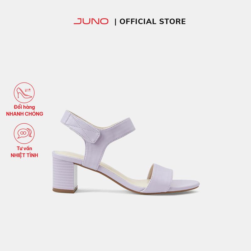 JUNO Giày Xăng Đan Gót Vuông 5cm Quai Ngang - SD05003