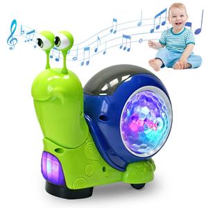 音楽とライト付きの電動歌うツイスターワームおもちゃ、内蔵バッテリー含む、子供向け音楽教育おもちゃ