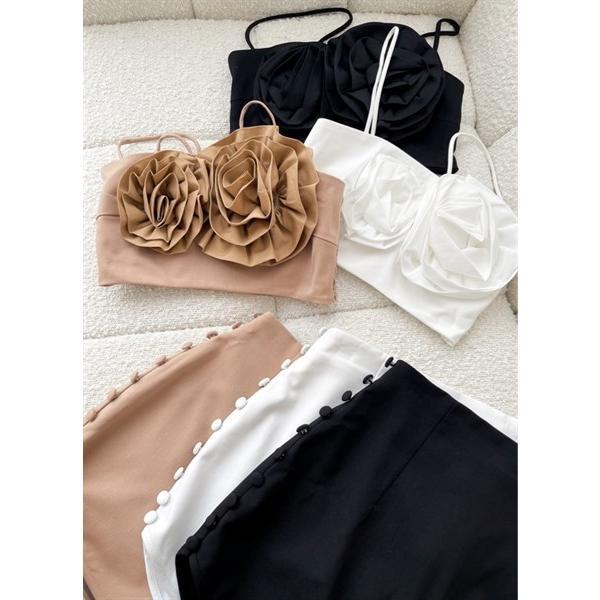 Set áo dây hoa chân váy COCOBEBE