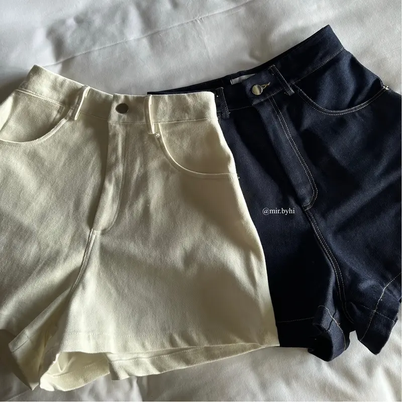 Quần đùi vải jean Pants | JEAN SHORTS | mir.byhi Nữ Denim 7
