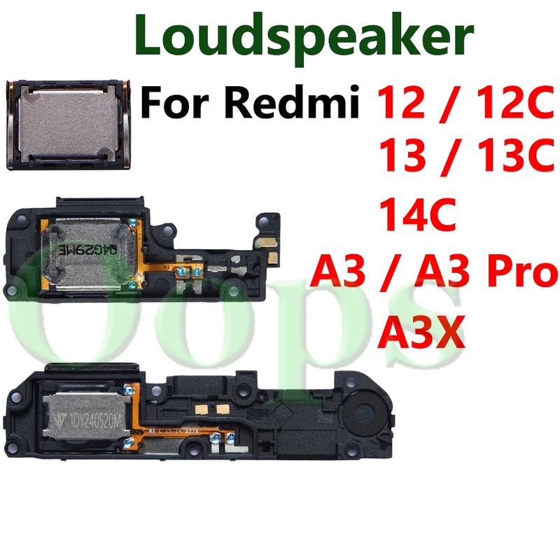 Loa âm thanh lớn cho Redmi 12 12C 13 13C 14C A3 A3x Pro, linh kiện cáp loa