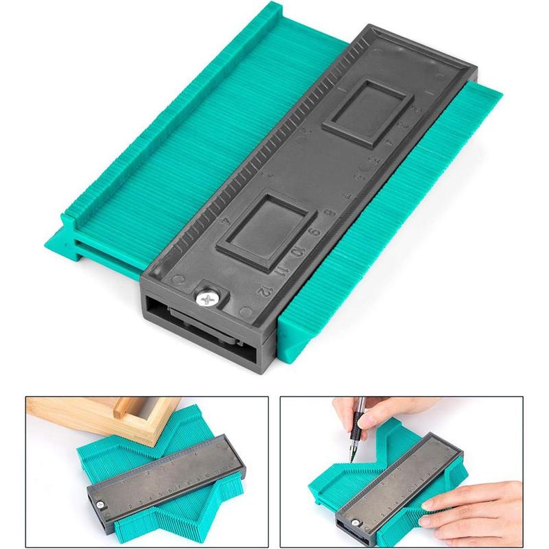Profile Duplicator, Contour Gauge for Woodworking Tiling, Plastic Measuring Ruler, Line Copier, Ceramic Tile Cutting Template Tool, DIY Hand Tools 2