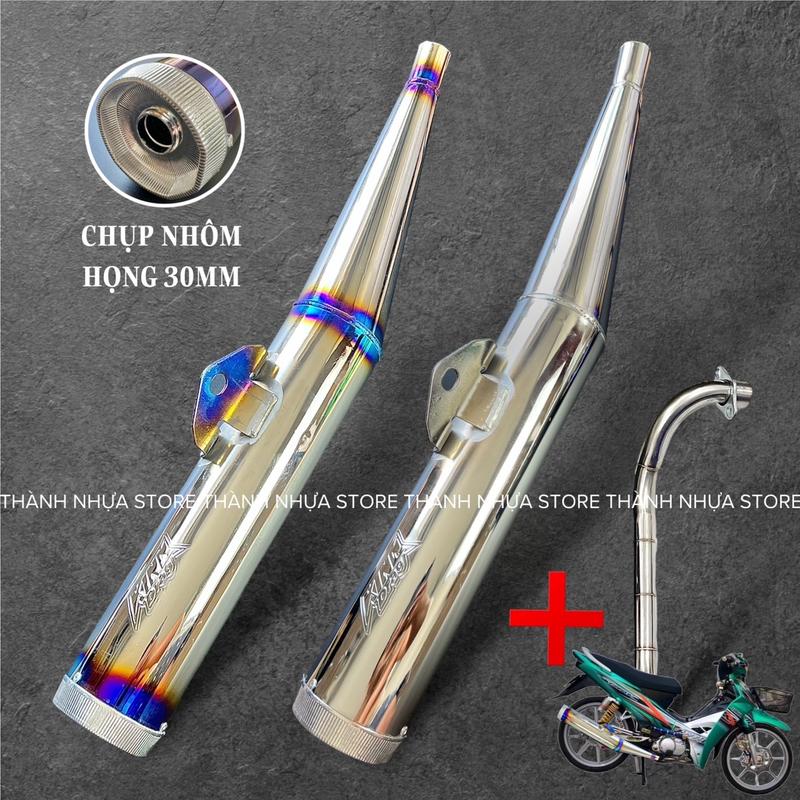 Pô KingRag cho Wave Sirius móc ấm xiken cổ inox - PHỤ KIỆN XE MÁY