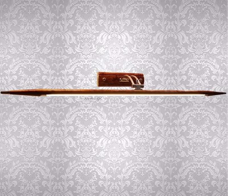 Đèn tranh, đèn soi tranh, đèn chiếu tranh, đèn soi tranh bút vân gỗ thân nhôm DÀI 1M - 1,2M - 1M35
