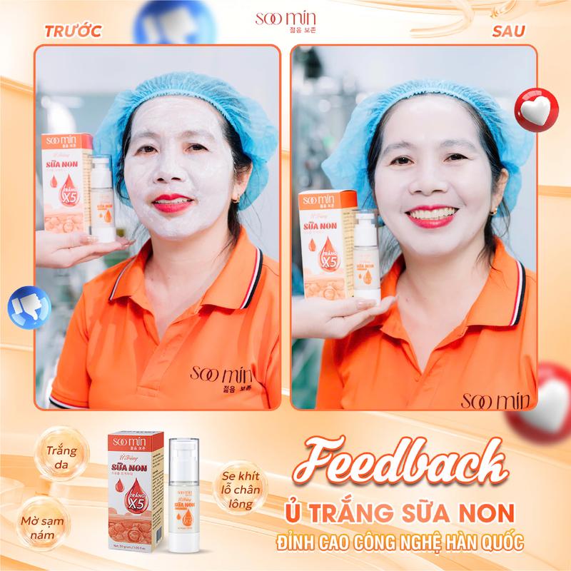 Product Introduction of [Tặng Quà]  Ủ Trắng Sữa Non Soo Min Chính Hãng Dưỡng Trắng Nhanh , Dưỡng Ẩm Trẻ Hóa Cho Da Mặt 22
