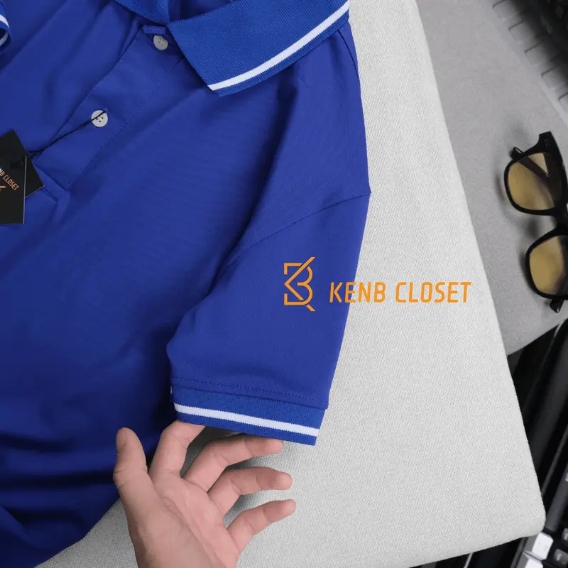 Áo thun nam POLO KENB cổ trụ ngắn tay vải cá sấu phối viền nhiều màu cao cấp thoáng mát mềm mại co giãn 6