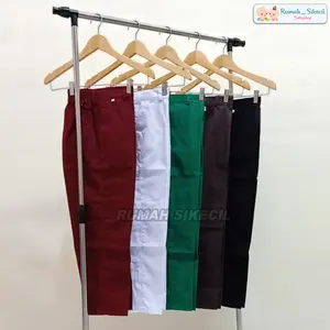 Seragam Sekolah Anak SD Celana Panjang Merah Coklat Hijau Hitam Putih Seragam Sekolah SD Celana Sekolah SD Panjang