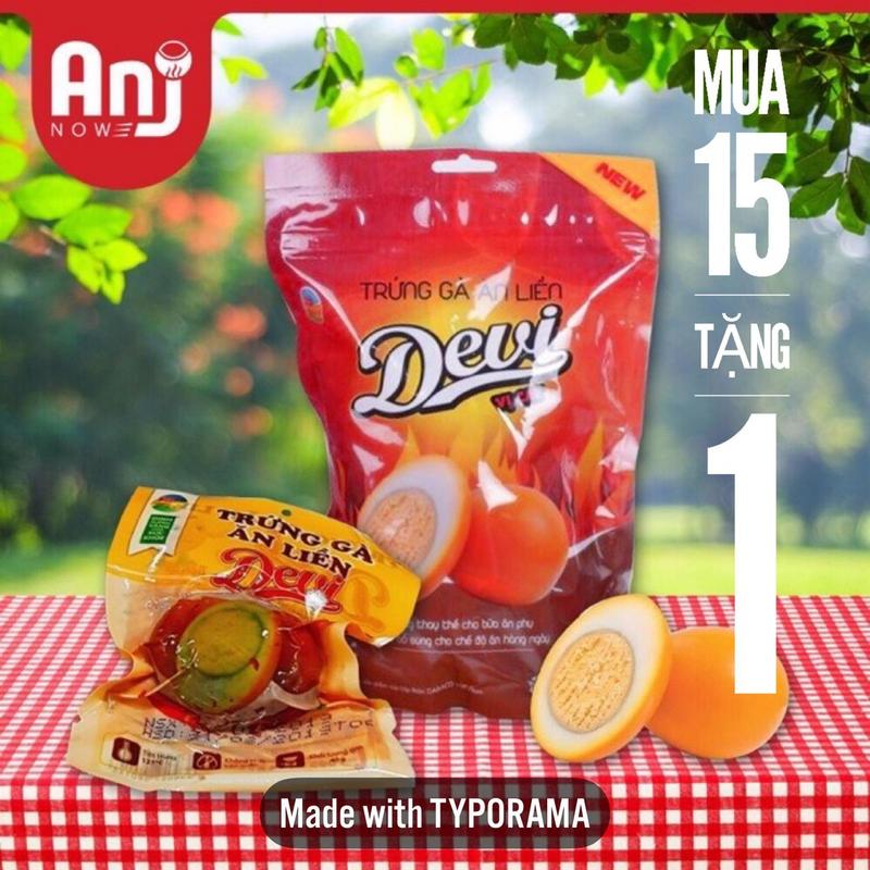 Combo 15 quả trứng gà ăn liền Devi thích hợp làm bữa ăn phụ, ăn kiêng , keto sử dụng bưã sáng cho bé