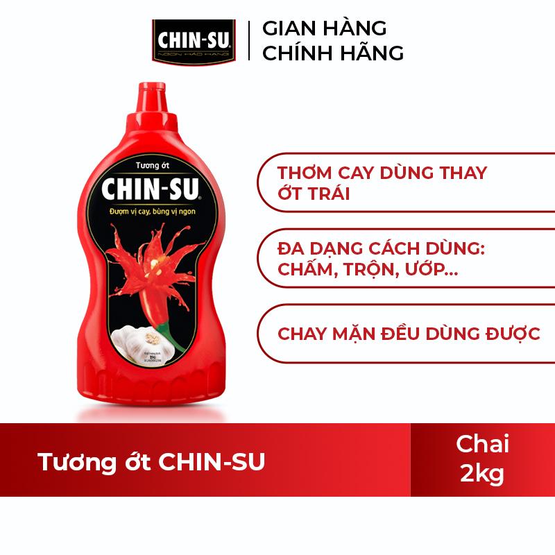 Combo tương ớt CHIN-SU 2KG và 1 xốt muối ớt xanh và 1 xốt muối ớt đỏ 200gr 3
