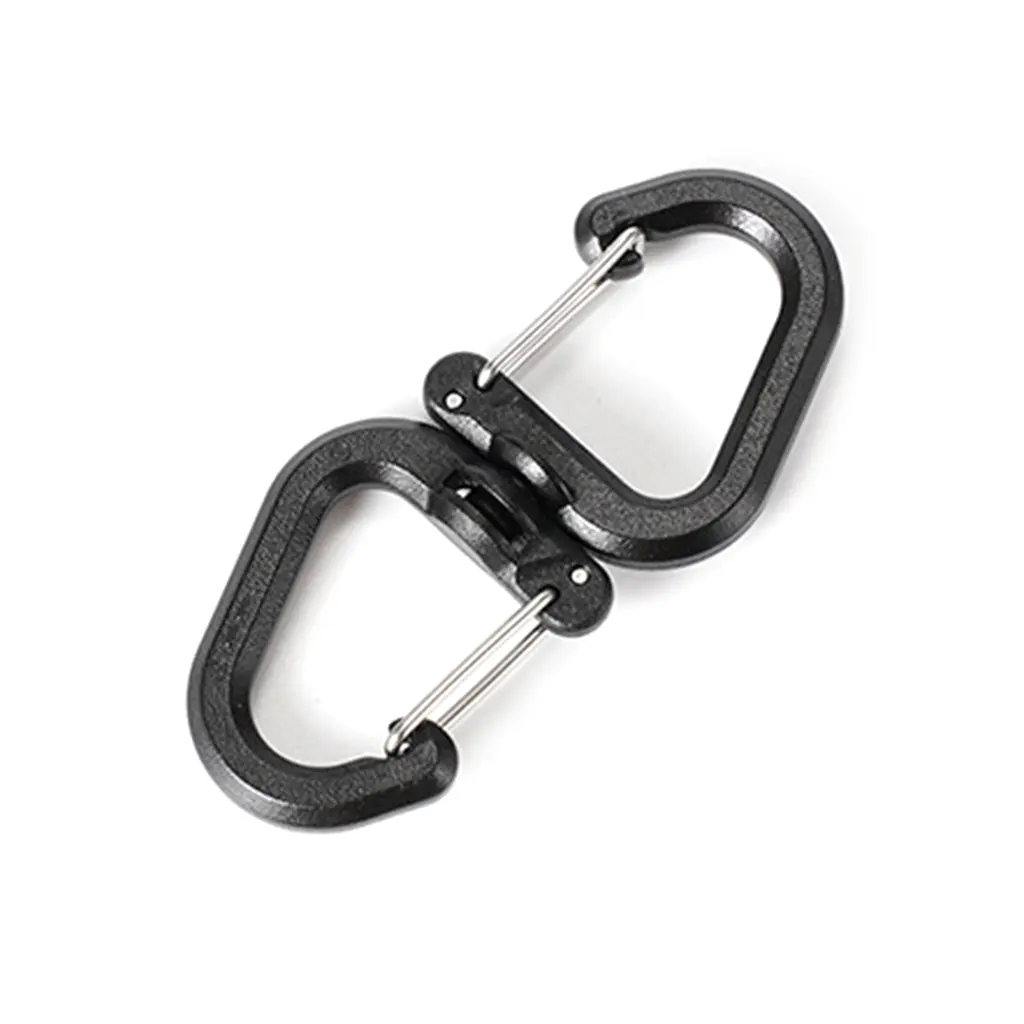 360 Rotating Hook Portable S Chain Hook Outdoor Swivels Clip Camping Double Hook