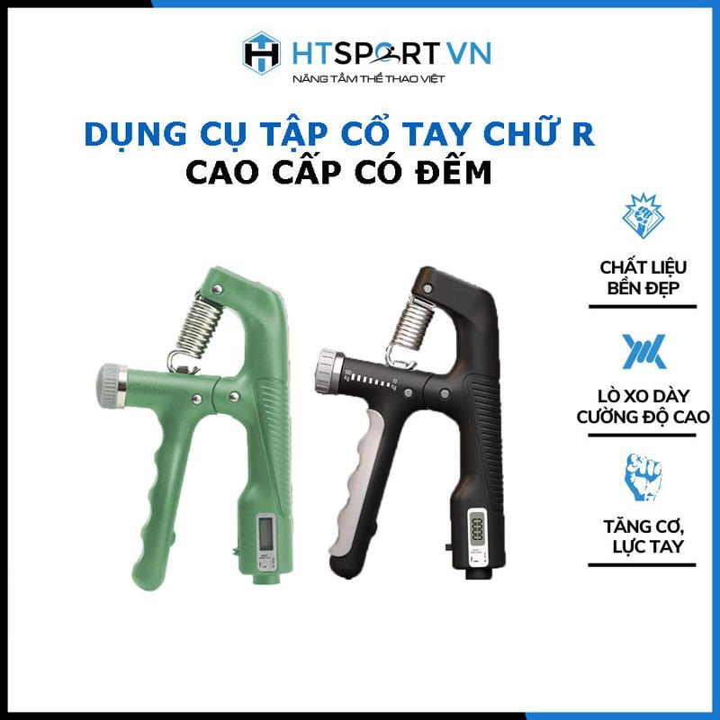 Kìm Bóp Tay Điện Tử Dụng Cụ Tập Cơ Tay Bản Chữ R Tập Gym Tại Nhà Điều Chỉnh Cường Độ 10-100KG Có Bộ Đếm Số Tự Động Tập Tay Tập Thể Dục Nam