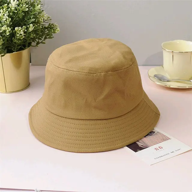 Topi Bucket Hat Polos Dewasa /Topi Bucket Pria Dan Wanita