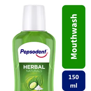 Pepsodent Mouthwash Herbal Natural 150Ml