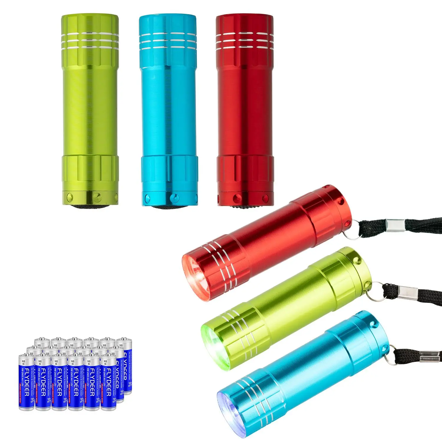Mini LED Flashlight, Portable Mini Flashlight with Battery, Outdoor Flashlight for Camping, Hiking, Fishing, Camping, Hiking, Fishing
