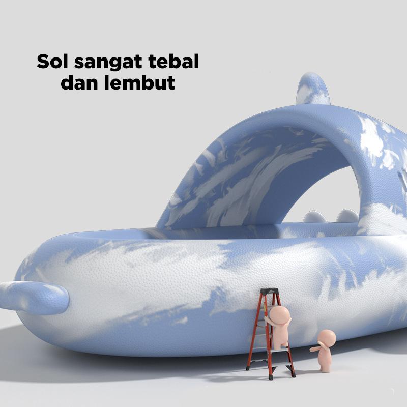 Starlight Sendal Selop Anak Model Baby Shark Sandal Anak Karakter Hiu Cowok Cewek Unisex Sandal Casual Sandal Cewek Elastic Empuk HSN602 5