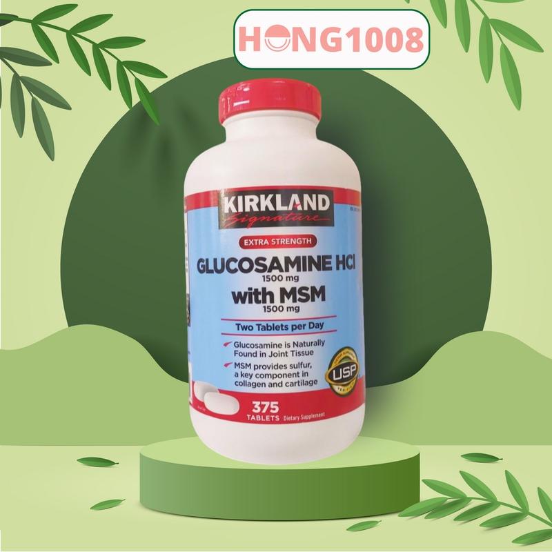 Viên uống Glucosamine HCL 1500mg With MSM 1500mg 375 viên - Glucosamin Kirkland