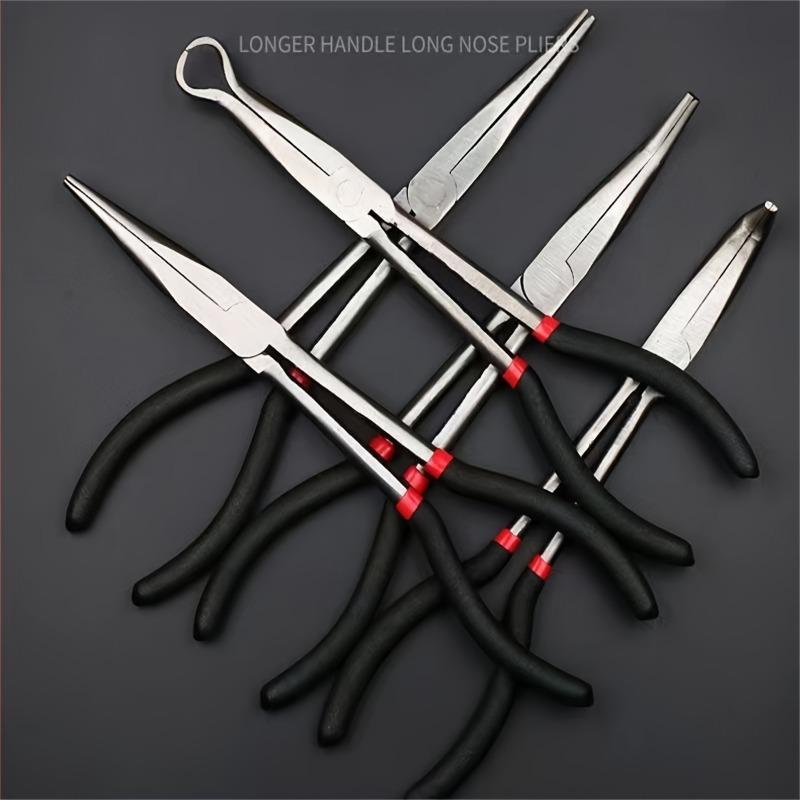 Long Nose Pliers Set, Industrial Use Extended Long Nose Pliers, Curved Nose Long Nose Pliers, Rugged and Durable Pliers Set 3