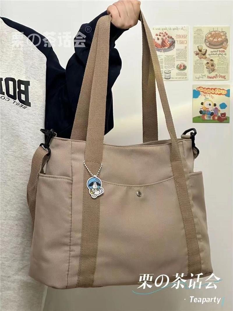 Product Introduction of Canvas Bag Women's New Large Capacity Fashion All-Match Shoulder Bag Tote Bag for Work Commuter Bag Korean Style Crossbody Bag 14