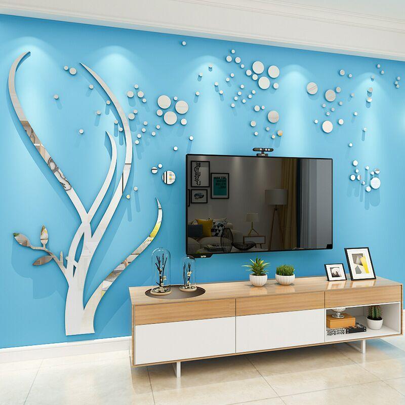 Product Introduction of Tree Branch 3D Pattern Wall Sticker, 1 Count Self Adhesive Wall Decal, Wall Art Decorative Sticker for Home Living Room Bedroom 0