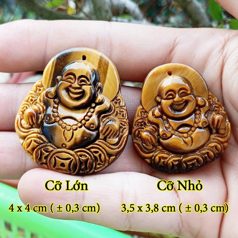 Mặt dây chuyền Phật Di Lặc vàng nâu - LUCKRING 9
