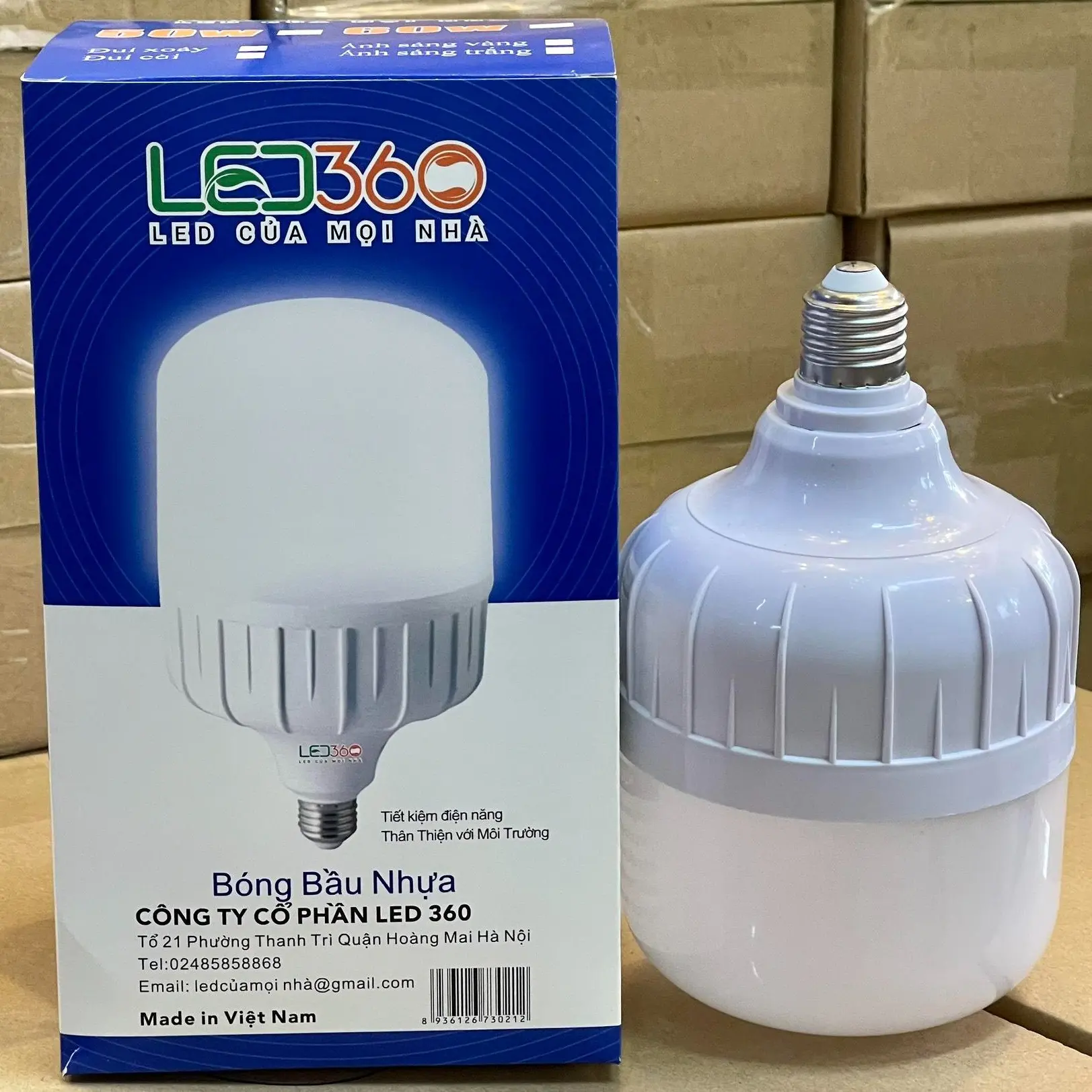 (Tặng kèm 3 đui) Combo 5 bóng led bup trụ công suất 20w, 30w, 40w, 50w, 60w, 80w, 100w sử dụng điện 220V