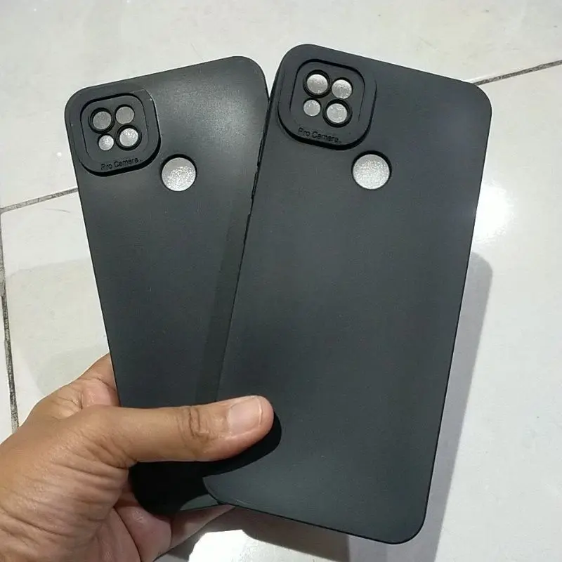 Softcase For X*AOMI R*DMI 9C  / 10A Case Casing Silikon Hand Phone Full Black Bahan Lentur