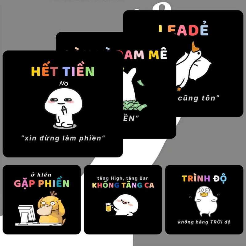 Lót Chuột Meme Hài Hước – Pad Chuột Dễ Thương, Chống Trượt, Bề Mặt Mịn, Làm Việc Học Tập Văn Phòng