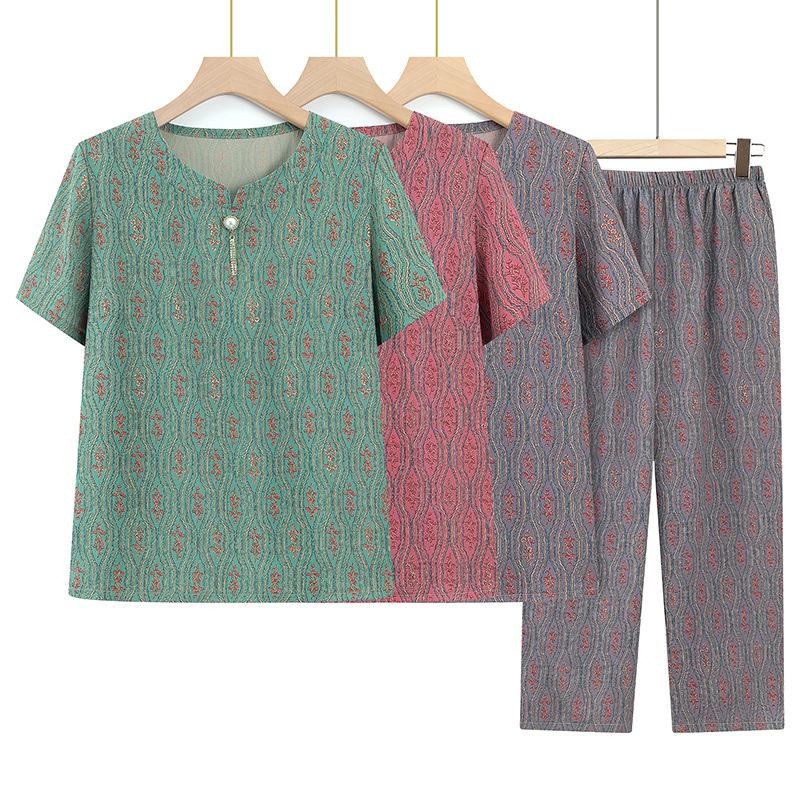 Top ️ Bộ quần áo trung niên Nữ TN123 Women