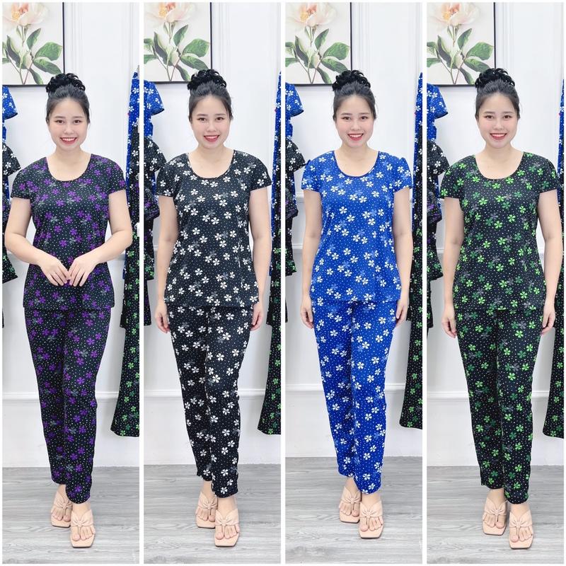 BM Combo 4 bộ đồ thun co giãn, chất thun thường, quần dài, ống ôm 40-70kg Áo