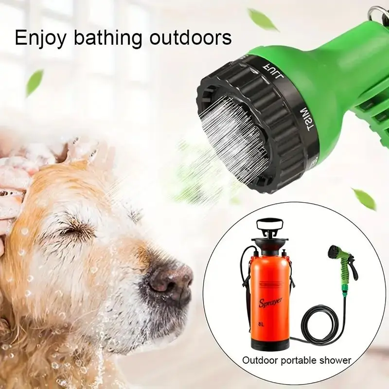 High-pressure Sprayer, Portable Garden Water Sprayer with Removable Hose & Shower Head, Watering & Irrigation Supplies for Outdoor Travel, Hiking, and Pet Bathing 5