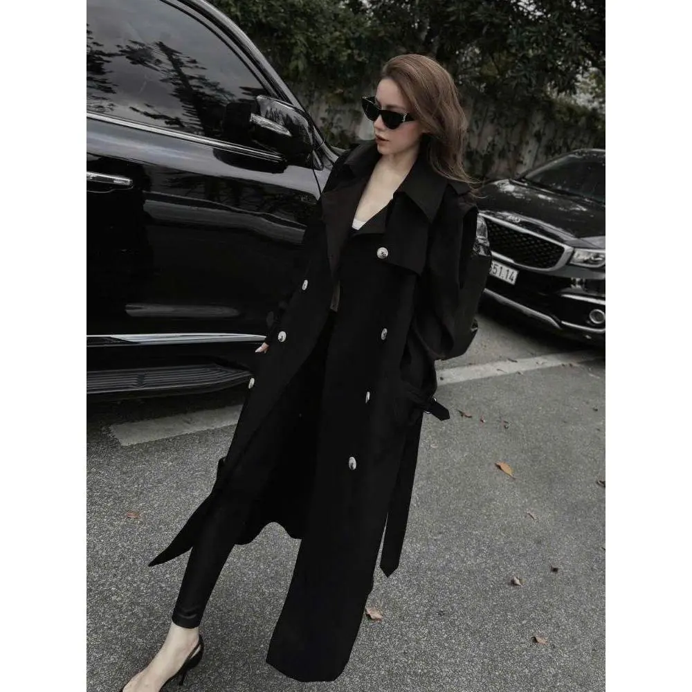 Áo Khoác Măng Tô Nữ MAY TT9 Màu Đen FreeSize – Áo Trend Coat Nữ Mùa Đông Thiết Kế Sang Chảnh Chuẩn MAY