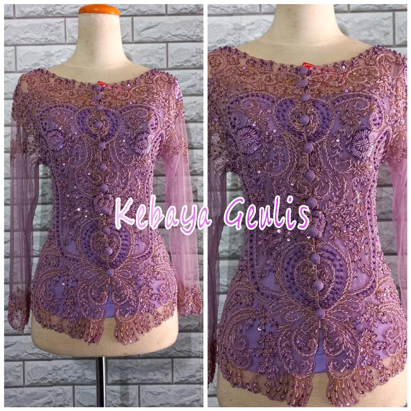 Atasan kebaya pesta kebaya abege kebaya wisuda modern full payet model kerah sabrina free longtorso 7