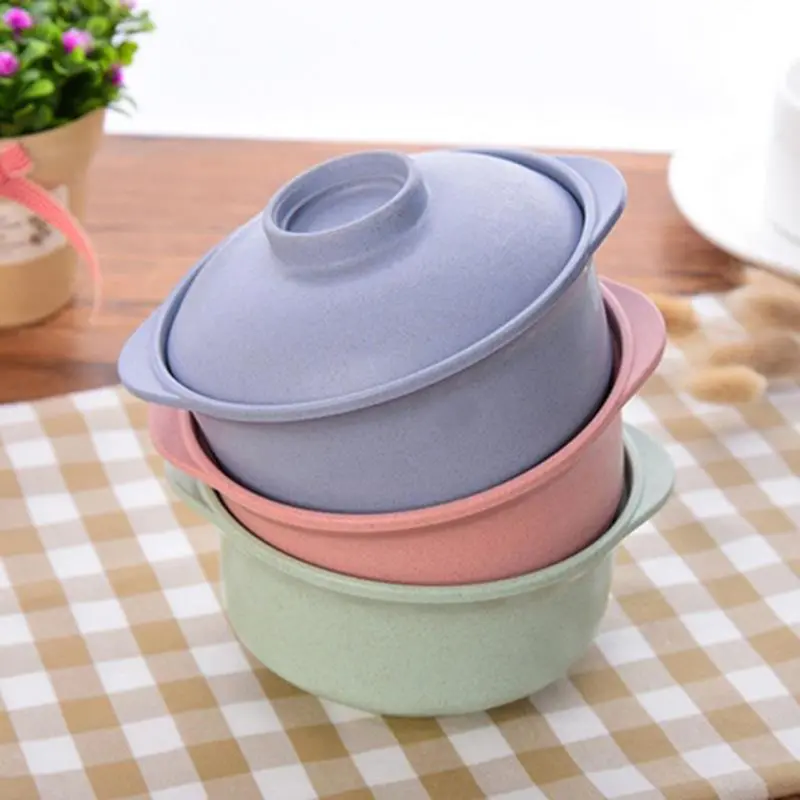Bát Mì Ăn Liền Có Nắp Đậy, Bát Cơm Nóng Súp, Hộp Đựng Thức Ăn Cho Học Sinh Phong Cách Nhật Bản, Bát Nhà Bếp Tốt Cho Sức Khỏe, Bộ Đồ Ăn 0