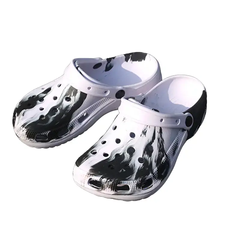 Colorful shoes  summer non-slip waterproof beach slippers, unisex slippers，Outdoor，campus white wide