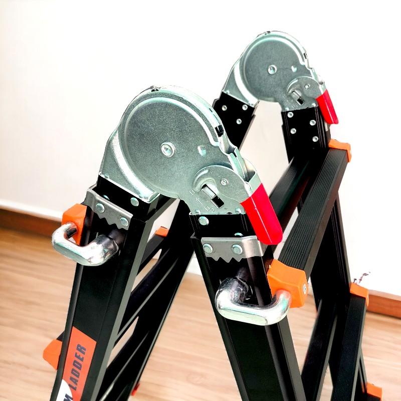 Thang nhôm rút lồng, thang nhôm đa năng Nakata chữ A 2m duỗi thẳng 4m, Bảo hành 2 Năm 7