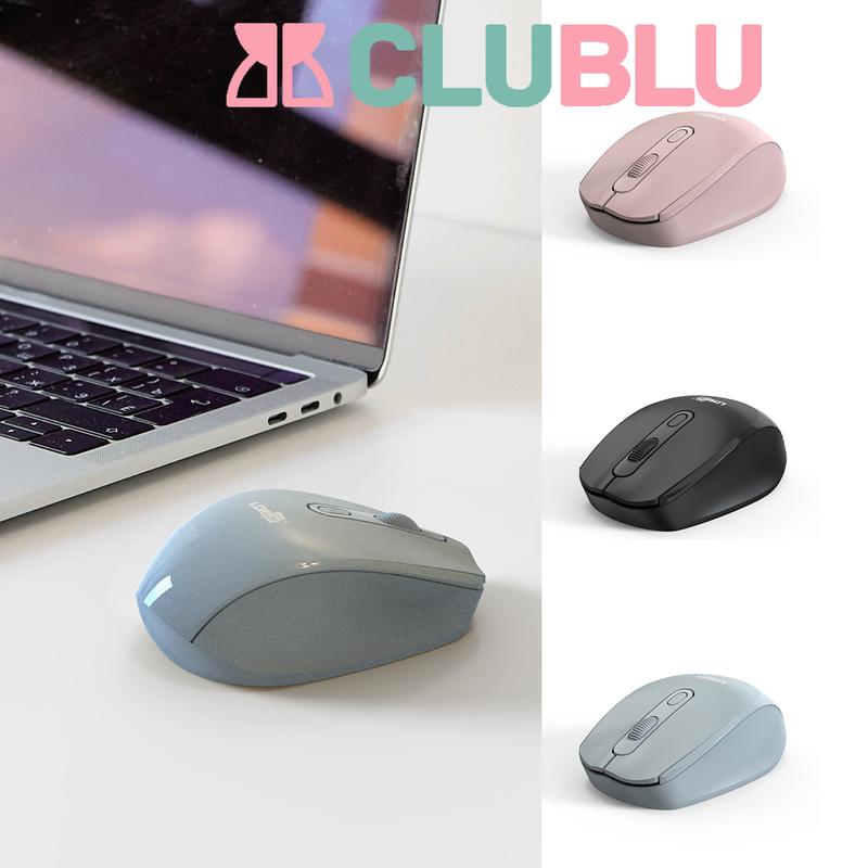 -CLUBLU- Chuột Không Dây 2.4G Cho Laptop Máy Tính Nút Ấn Tĩnh Âm Không Gây Ồn Nhỏ Gọn Thuận Tiện Mang Theo Cao Cấp Hồng Wireless Mouse