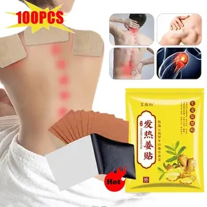 100pcs Ginger Patch Herbal Koyo Jahe Patch Joint Bone Therapy Intensive Concentrate Krim Pengobatan Asam Urat Terapi Sendi Dan Tulang asli untuk menghilangkan rasa sakit Meningkatkan Sirkulasi Darah Lutut Leher Kembali Pereda Nyeri