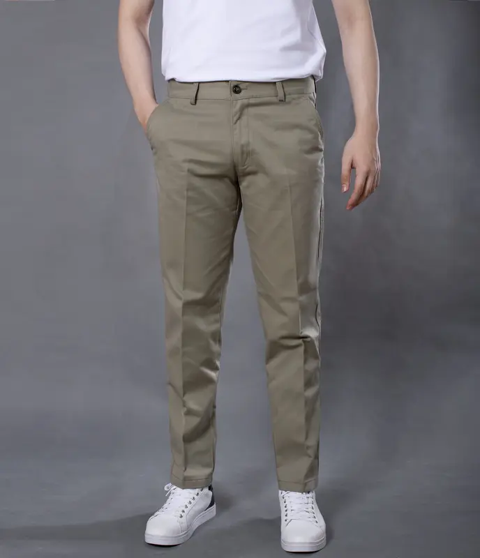 Quần dài nam kaki TRUNG NIÊN form ống suông Menswear Nhung Cotton Có Túi Ong ( QDTN15 ) 6