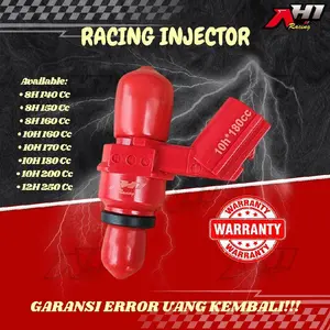 INJECTOR INJEKTOR AHI RACING 6 8 10 12 HOLE BEAT VARIO CB CBR SONIC SUPRA GTR SCOOPY CRF VERZA MEGAPRO PCX ADV 150 160 SUPRA 125 R15 VIXION NVA NVL XSR MT15 NMAX AEROX MIO J M3 XRIDE SOUL GT FINO FAZZIO GEAR FREEGO 130 140 150 160 170 180 200 220 250