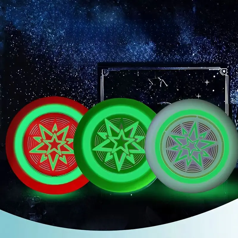 Luminous Frisbee Parent-Child Interaction Toys Outdoor Leisure Sports Swing Luminous Flying Saucer Kindergarten Children Soft Frisbee