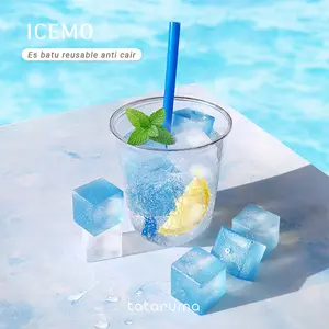 ICEMO - Es Batu Pakai Ulang Reusable Ice Cube Anti Cair Tidak Mencair Minuman Teh Kopi Susu Jus Cola Soda